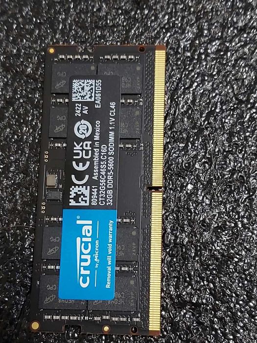 32GB 5600MT/s, 4800MT/s - DDR5 (SO-DIMM - RAM памет за лаптоп)