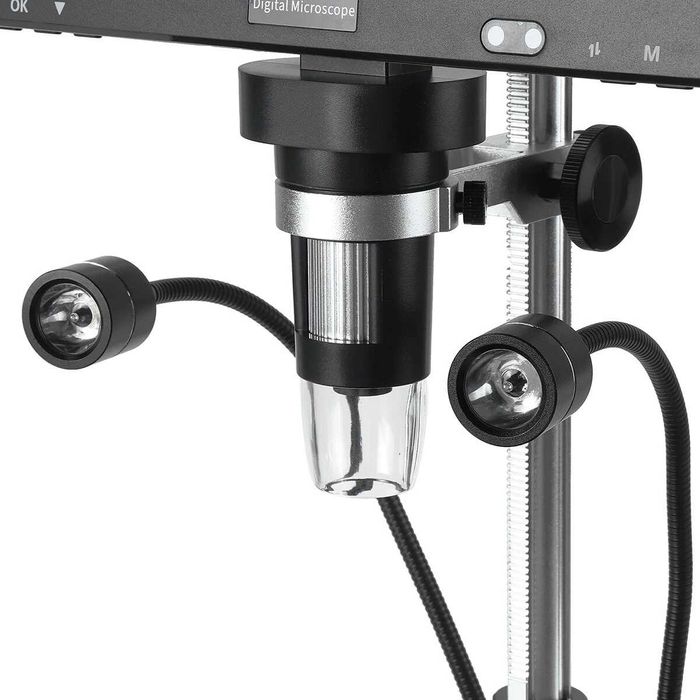 Цифров микроскоп MUSTOOL DM12 2000X LED 20MP 10,1 инча със светлини