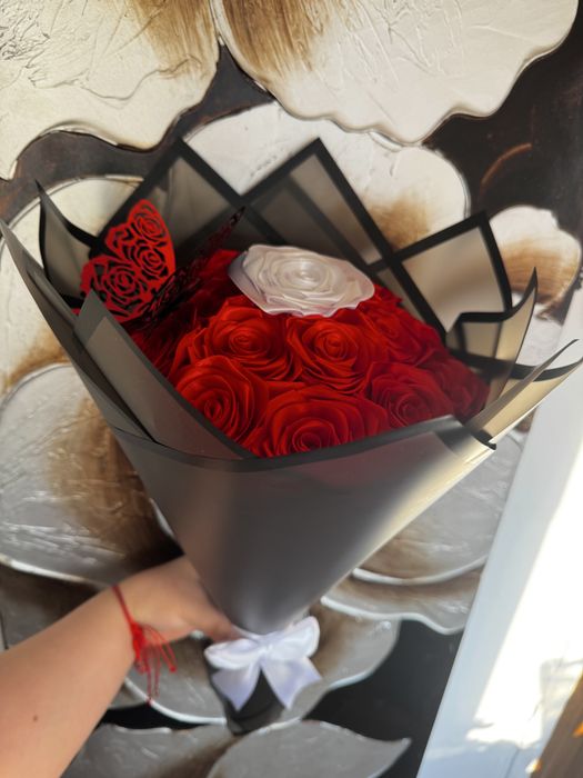 Trandafiri din satin