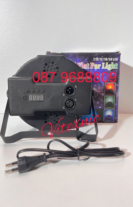 LED FLAT Par 36W Диско Лед Пар - RGBW - LED ефект DMX512