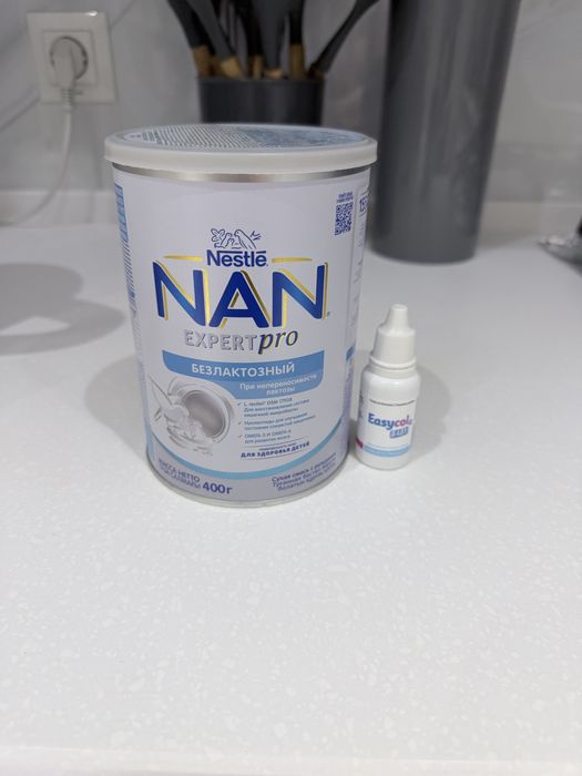 Nan epert pro безлактозный 400гр. Срок до 08.2026 отдам за 100.000