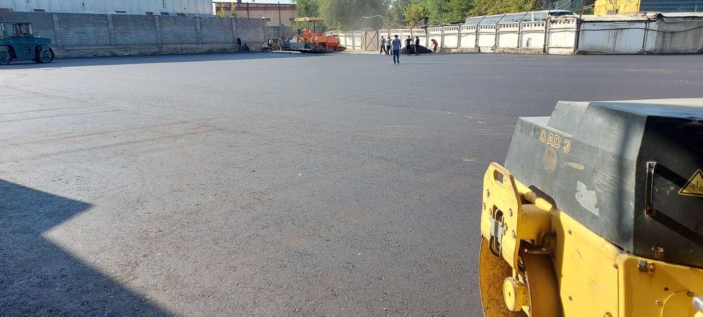 Укладка асфальта Асфальтирование Асфальт