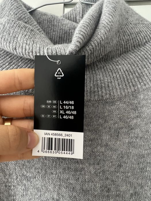 Pulover 100% casmir nou cu eticheta marimea L