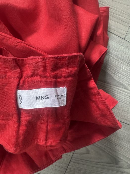 Ленен панталон mango