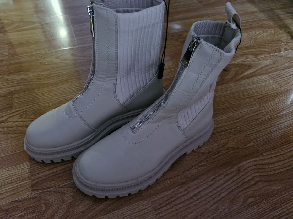 Botine casual bej