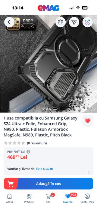 Husa Armorbox N980,Samsung s24 Ultra, Mag safe