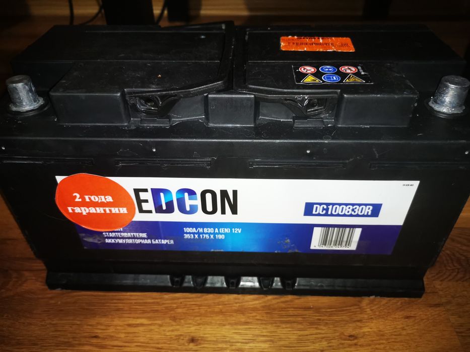 Аккумулятор  EDCON 100а/ч 830А