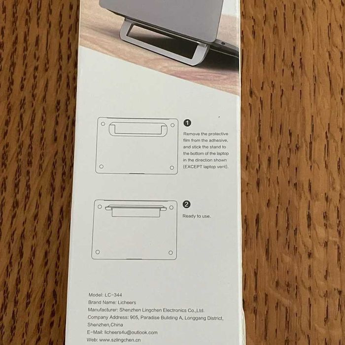 Suport Laptop Licheers - Ultra-subțire, Aluminiu, Design Invizibil