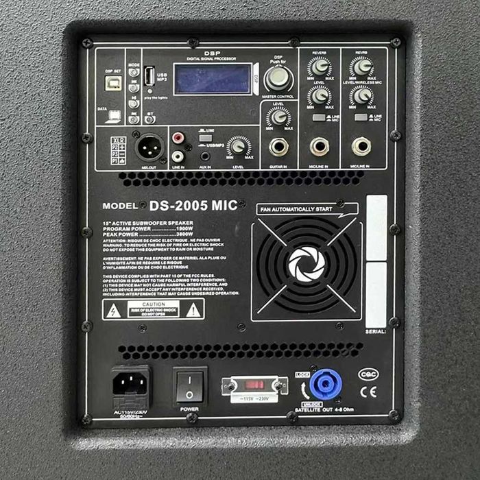 Sistem Audio Profesional Vlliodor-Boxe Active si Subwoofer 3800W, DSP