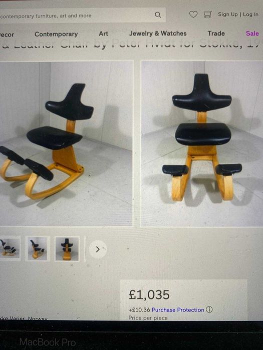 Scaun STOKKE birou, ergonomic, de piele naturala