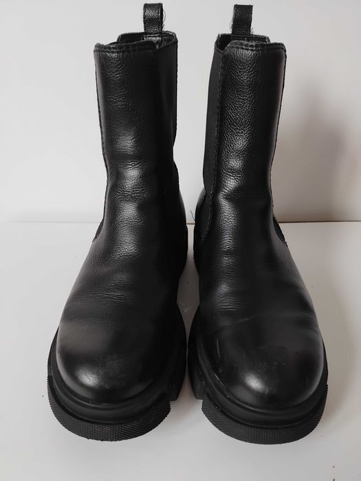 Високи боти естествена кожа