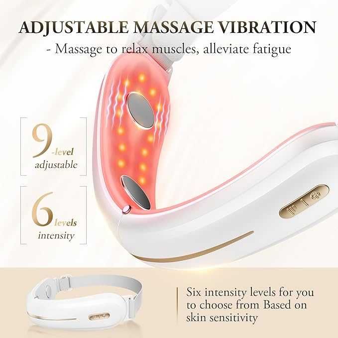 Електрически масажор за оформяне на лице с V-образна форма, ANLAN EMS