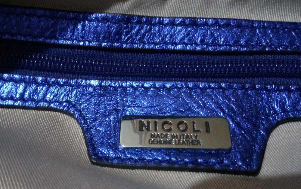 Genti de firma, din piele,  dama - Nicoli si Nannini- Italy