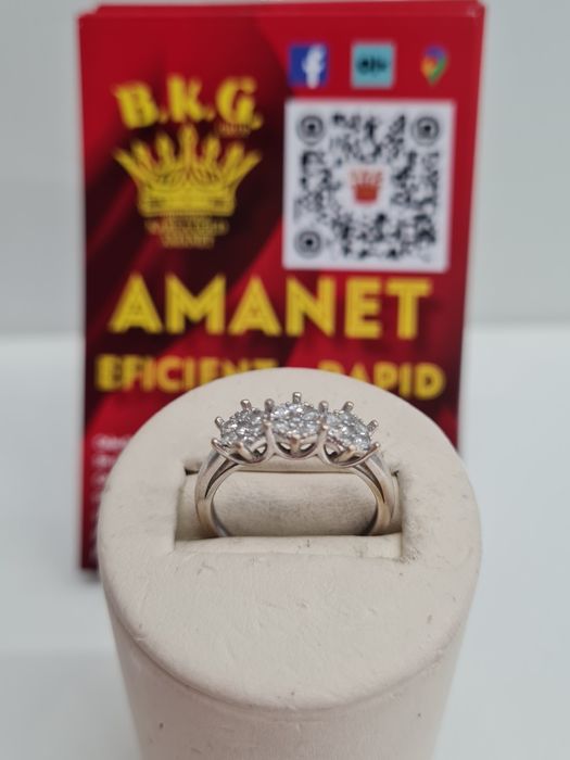 Inel din aur de 18K cu diamante Amanet BKG