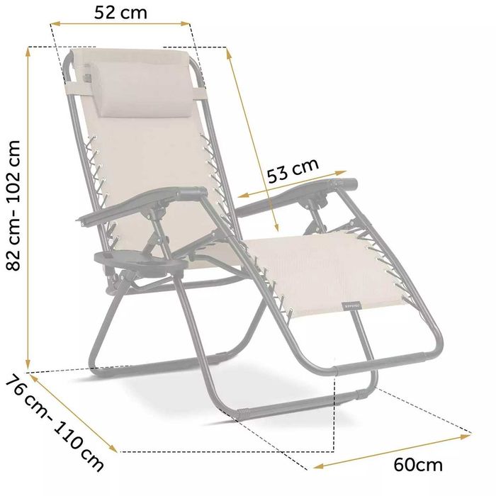 Set 2 Sezlonguri Scaun Reclinabil Pliabil Plajă Camping Grădină