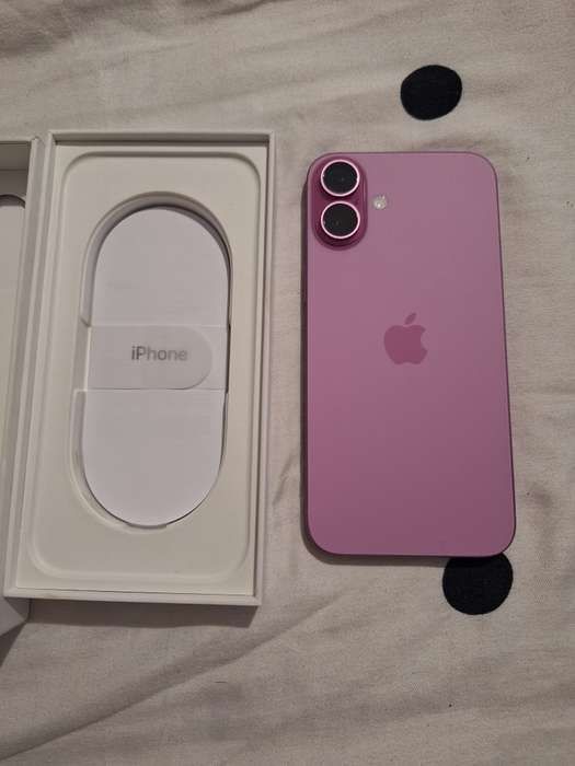 Iphone 16 Plus Pink, 128 Gb, cutie, factură de achizitie