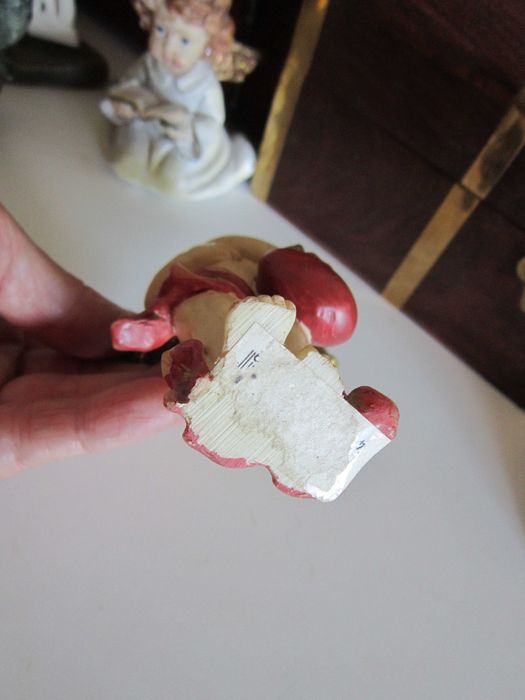 cadou rar  Inger victorian cu inima, inaltime 11 cm