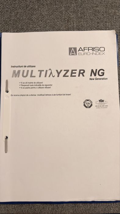 MULTILYZER NG - analizor de gaze de ardere
