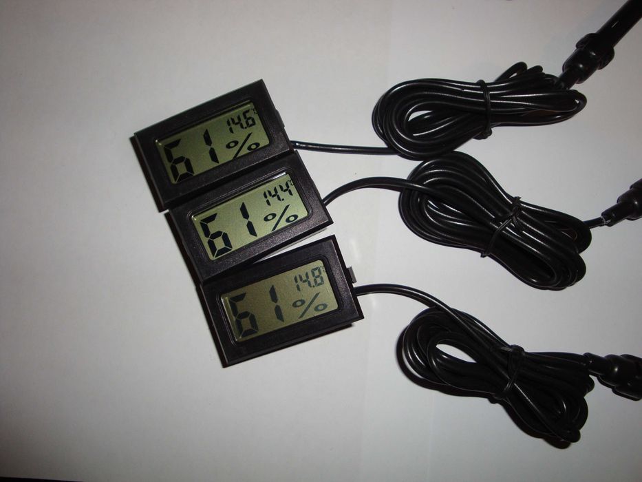 termometru digital hidrometru cu senzor fir 1m pentru solar incubator