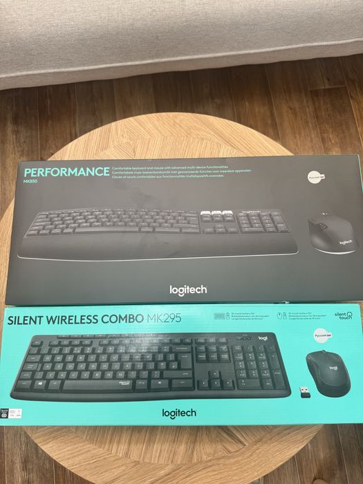 Комплект клавиатура + мышь logitech