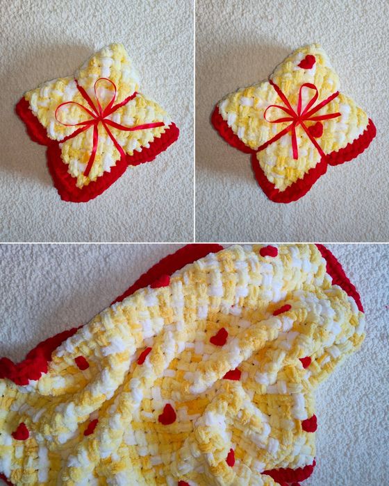 Ръчно плетено одеяло - различни модели и размери