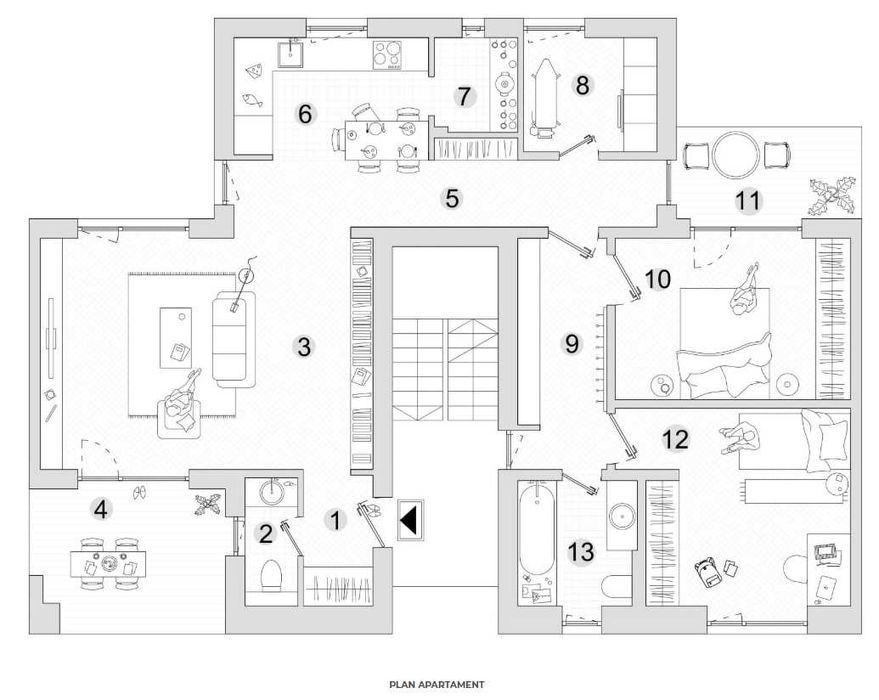 Apartament cu 2 camere in cartier Colina Lac 94MP