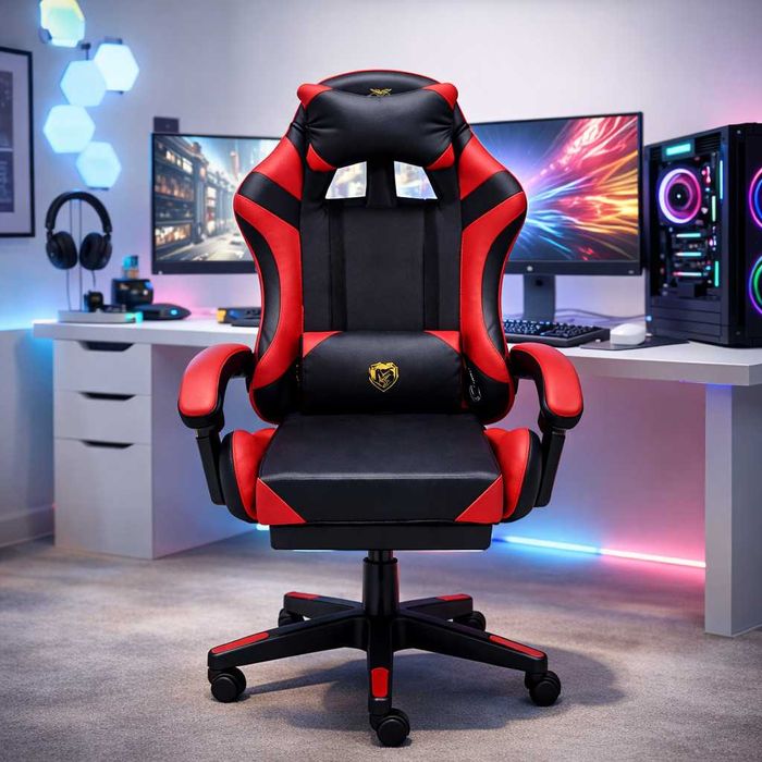 Удобни геймърски стол с поставка за крака-РАЗЛИЧНИ МОДЕЛИ