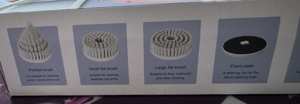 Perie electrica rotativa pentru curatare