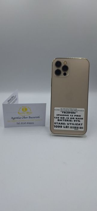 IPhone 12 Pro 128Gb 91%Baterie Garantie/Factura Ecran Zgâriat  #54835