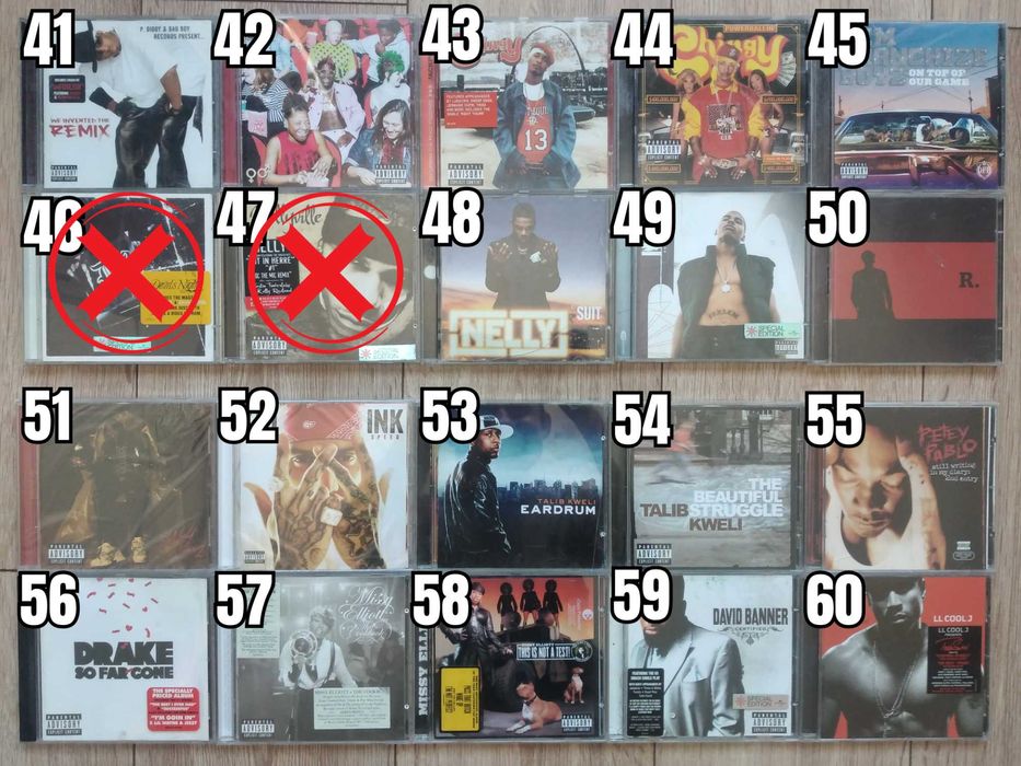 Hip-Hop Rap Music Albums CD's Оригинални Рап Музикални Дискове Хип-Хоп