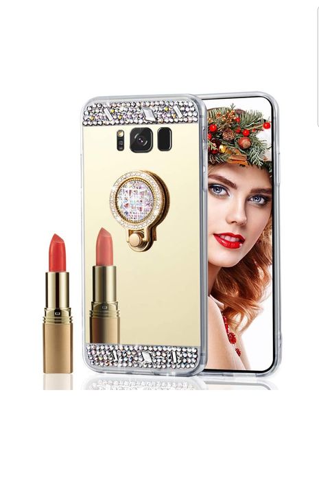 Husa silicon Diamond cu inel compatibil Samsung S8 / S8 Plus