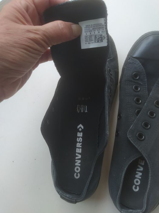 кеды, размер 39, цвет чёрный