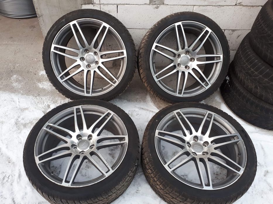 Jante Audi OEM R20 S8/W12+Anvelope iarna DUNLOP