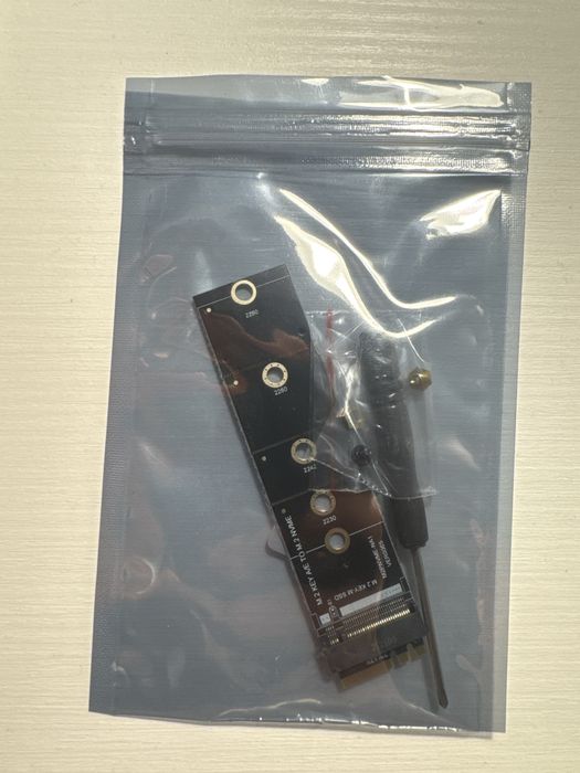 Adaptor M.2 Key A/E (slot Wi-Fi) -> M.2 NVMe M-Key (2230–2280) | NOI
