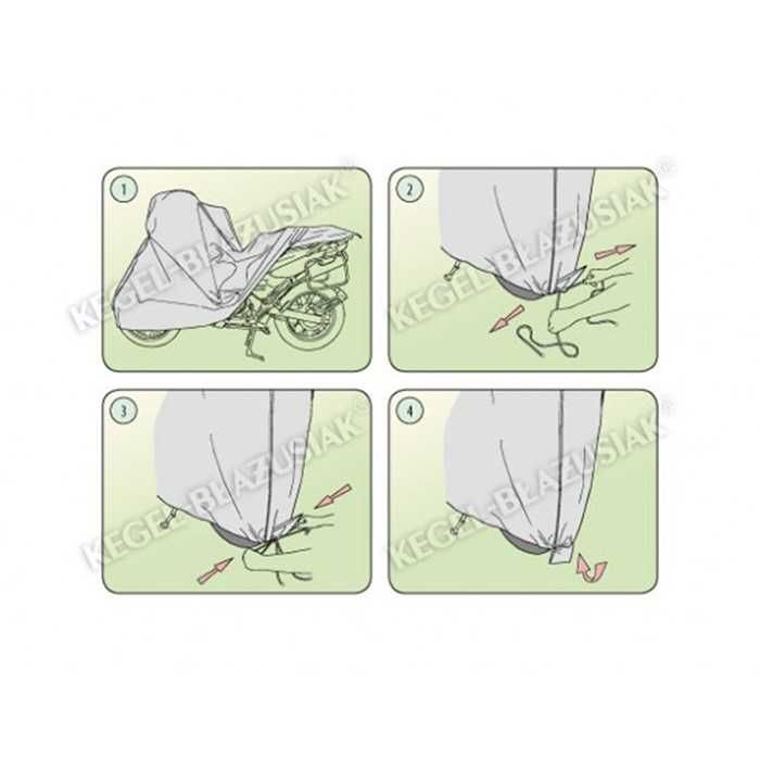 Покривало за мотор Automat, Kegel – Basic, Кутия, L и XL -size, Сив