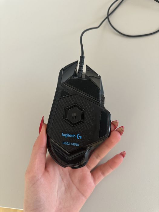 Мишка Logitech G502 Hero, оптична (16 000dpi), USB, черна, геймърска, RGB