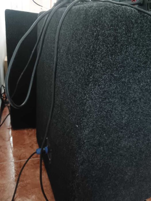 subwooferi pasivi 1600W bass puternic 18" si statie, cabluri