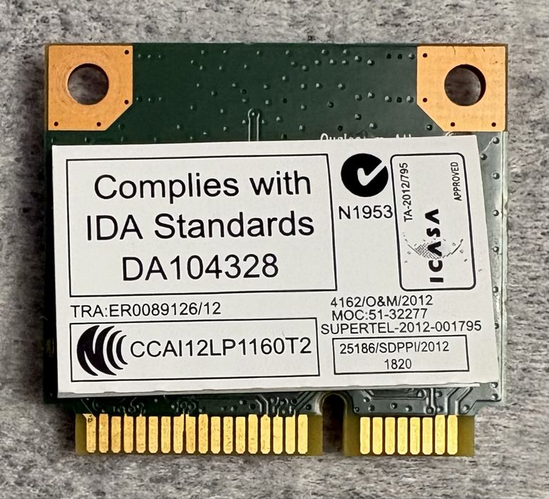 Placă Wi-Fi + Bluetooth 4.0 Laptop Qualcomm Atheros QCWB335
