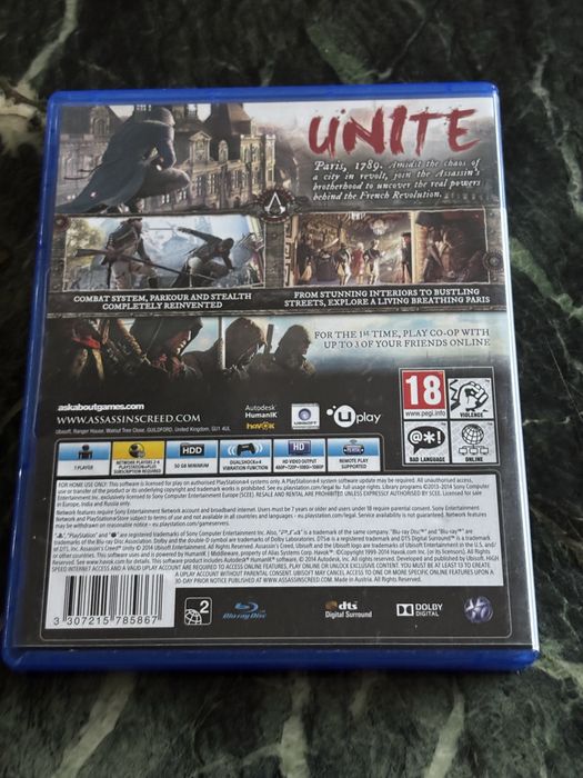 Ps4 игра Assaissins creed unity