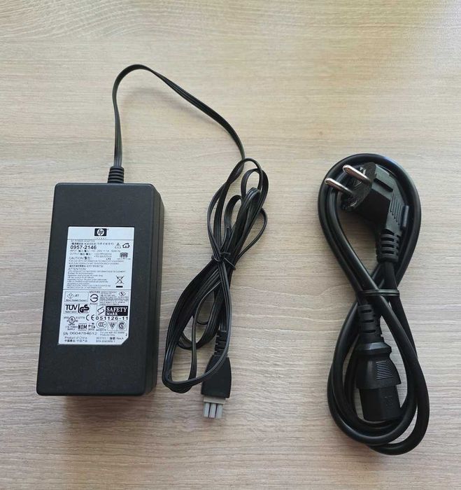Оригинален захранващ адаптер за принтер HP NO: 0957-2146 + USB кабел