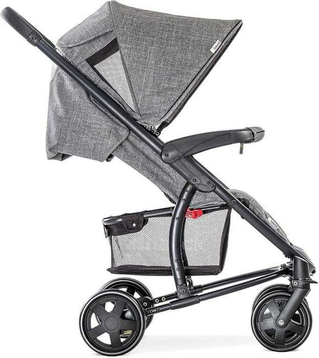 3 в 1 Бебешка Количка - Hauck Malibu 4 Trio Set H-14608 Столче за Кола и Кош за Новородено, Сива!