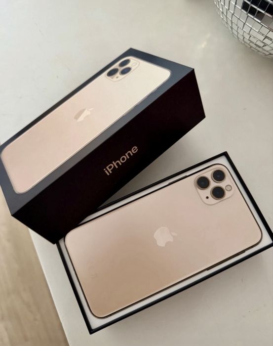 Iphone 11 Pro Max rose gold златен, неразличим от нов