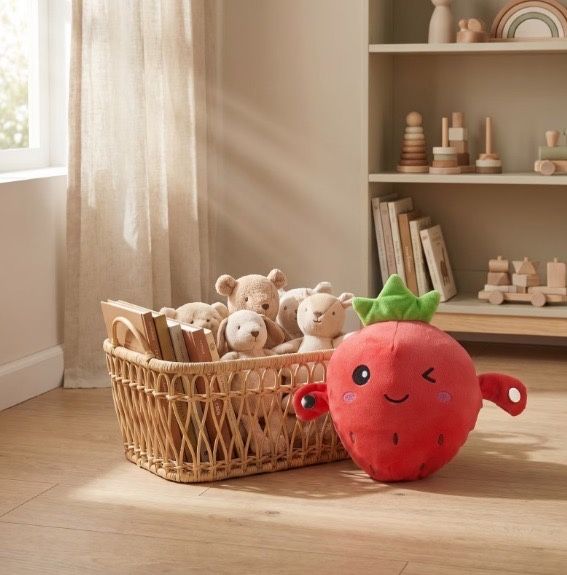 Jucarie muzicala interactiva de plus cu sunet, papusa care produce sunete activata prin atingere