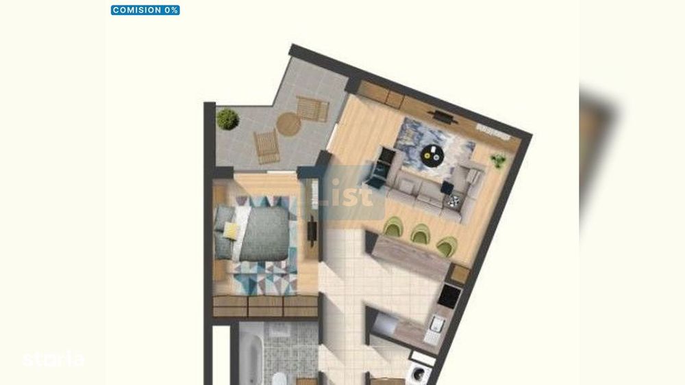 Apartament cu 2 camere Platinia — fotografia 1