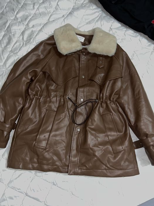 Кожная парка 8000тг