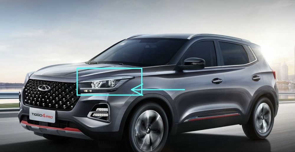 Стекло фары CHERY TIGGO 4 PRO