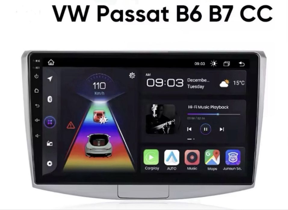 4GB + 32 Carplay Navigatie Android VW Passat B6 B7 CC Camera cadou