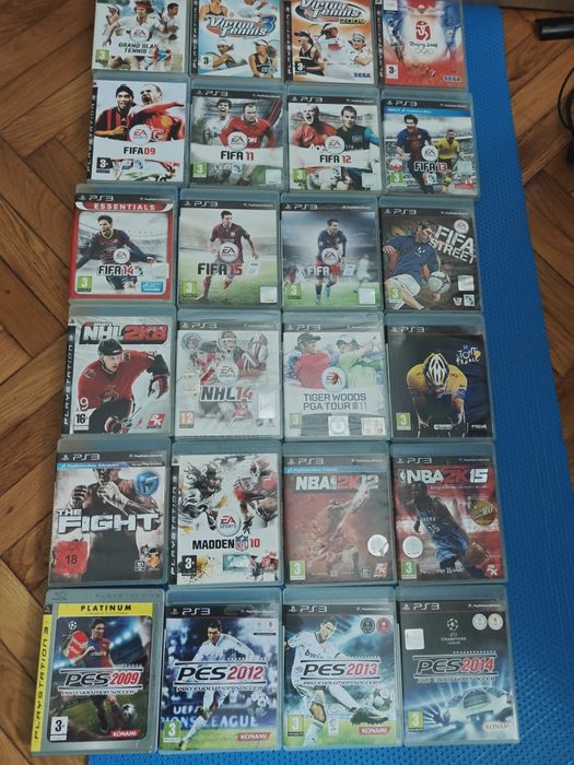 Jocuri PS3 sport / fighting – FIFA,  Tennis, PES, NHL, NBA  30 lei bucata