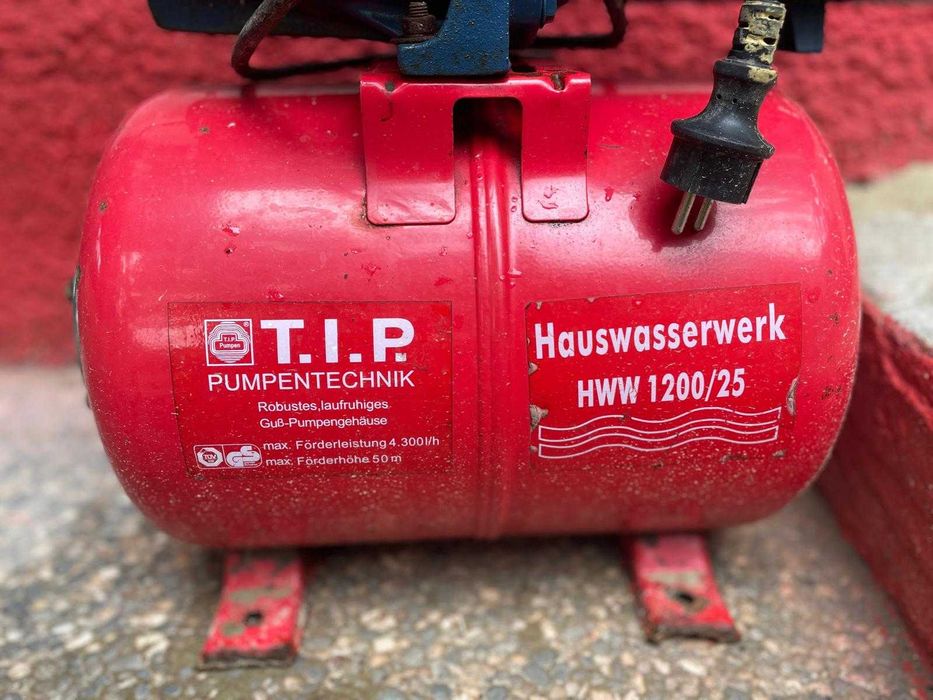 Hidrofor T.I.P. 1200W 22ltr 4300l/h HWW 1200/25 refulare 50m