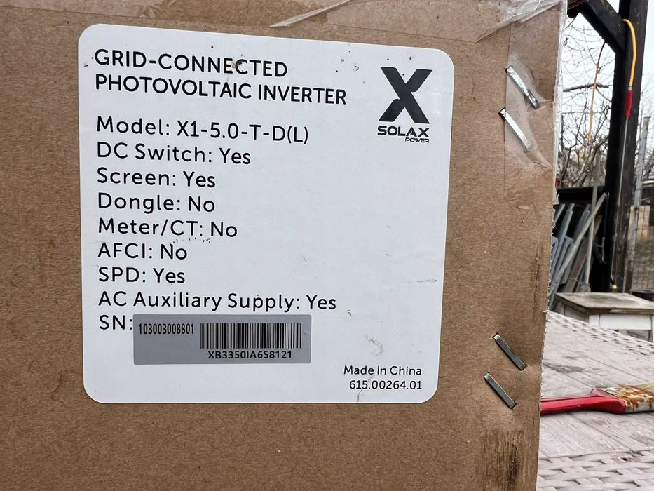 Inverstor solar on-grid monofazat Solax 5kW